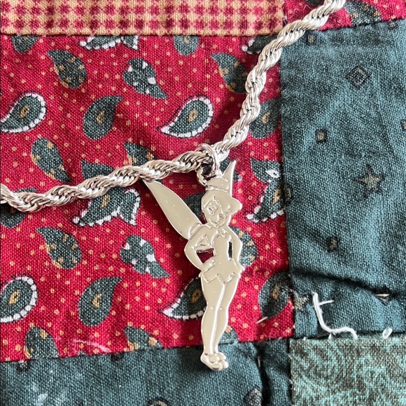 DISNEY - NWOT Silver Tinker Bell Necklace - Picture 4 of 5